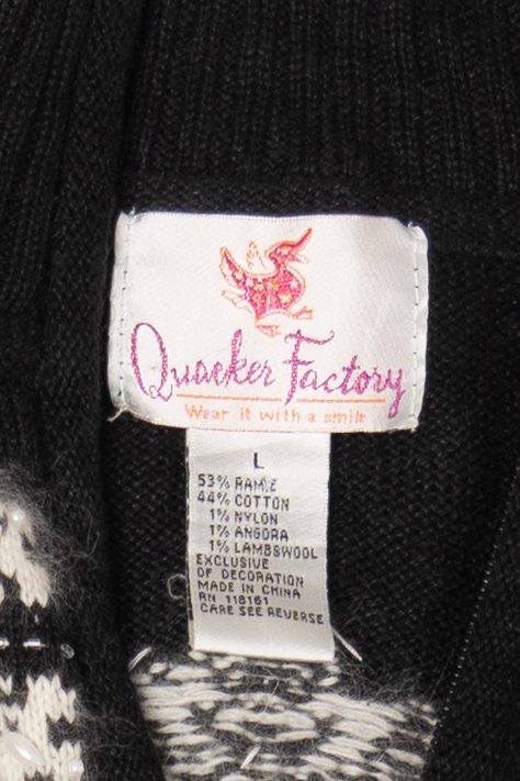 Vintage Quacker Factory Snowflakes Ugly Christmas Vest (2000s)