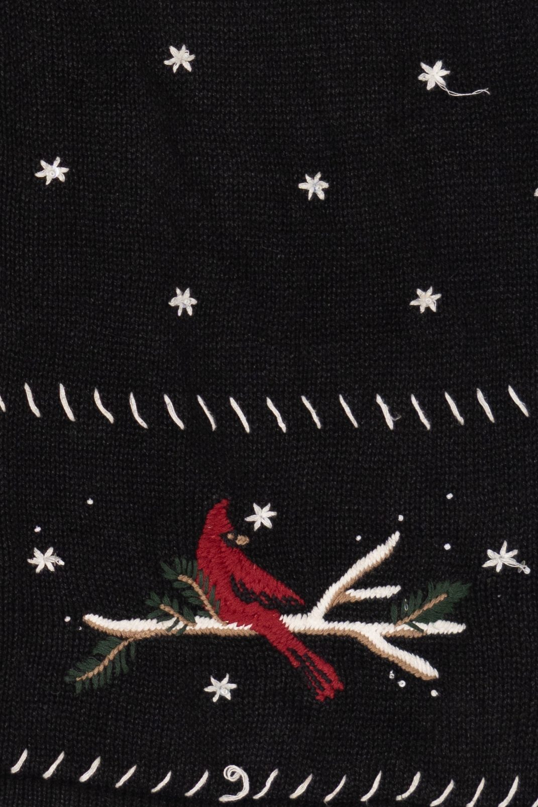 Vintage Christopher & Banks Cardinals Ugly Christmas Vest (2000s)
