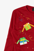 Vintage Y2k Lightweight Presents Ugly Christmas Cardigan (2000s)