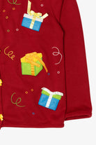 Vintage Y2k Lightweight Presents Ugly Christmas Cardigan (2000s)