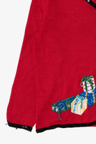 Vintage Y2k Lightweight Studio Joy Presents Ugly Christmas Cardigan (2000s)