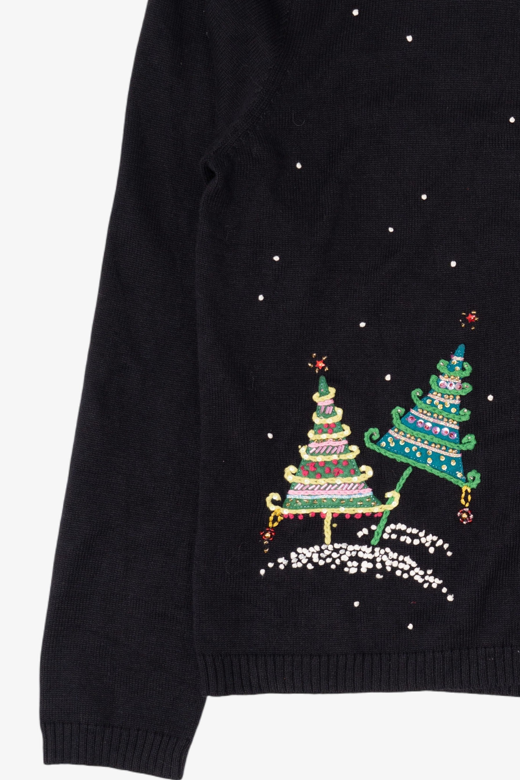 Vintage Y2k Lightweight Talbots Ugly Christmas Cardigan (2000s)