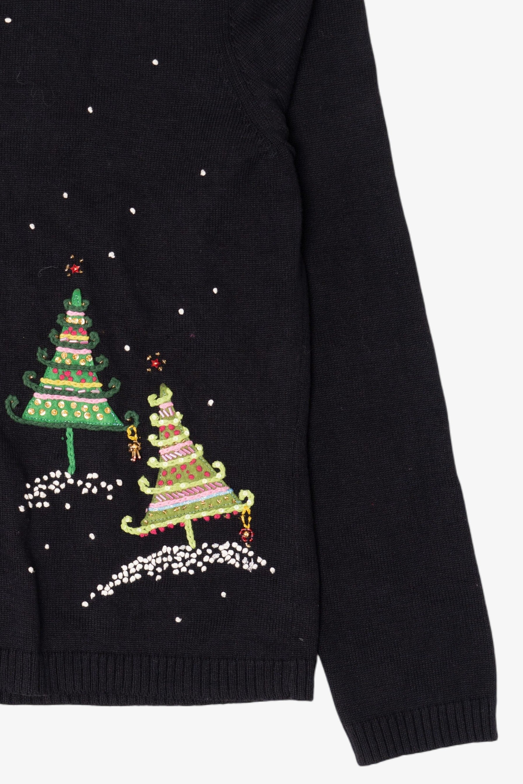 Vintage Y2k Lightweight Talbots Ugly Christmas Cardigan (2000s)