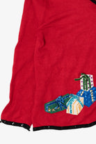 Vintage Y2k Lightweight Studio Joy Presents Ugly Christmas Cardigan (2000s)