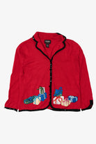 Vintage Y2k Lightweight Studio Joy Presents Ugly Christmas Cardigan (2000s)