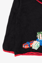 Vintage Y2k Lightweight Studio Joy Presents Black Ugly Christmas Cardigan (2000s)
