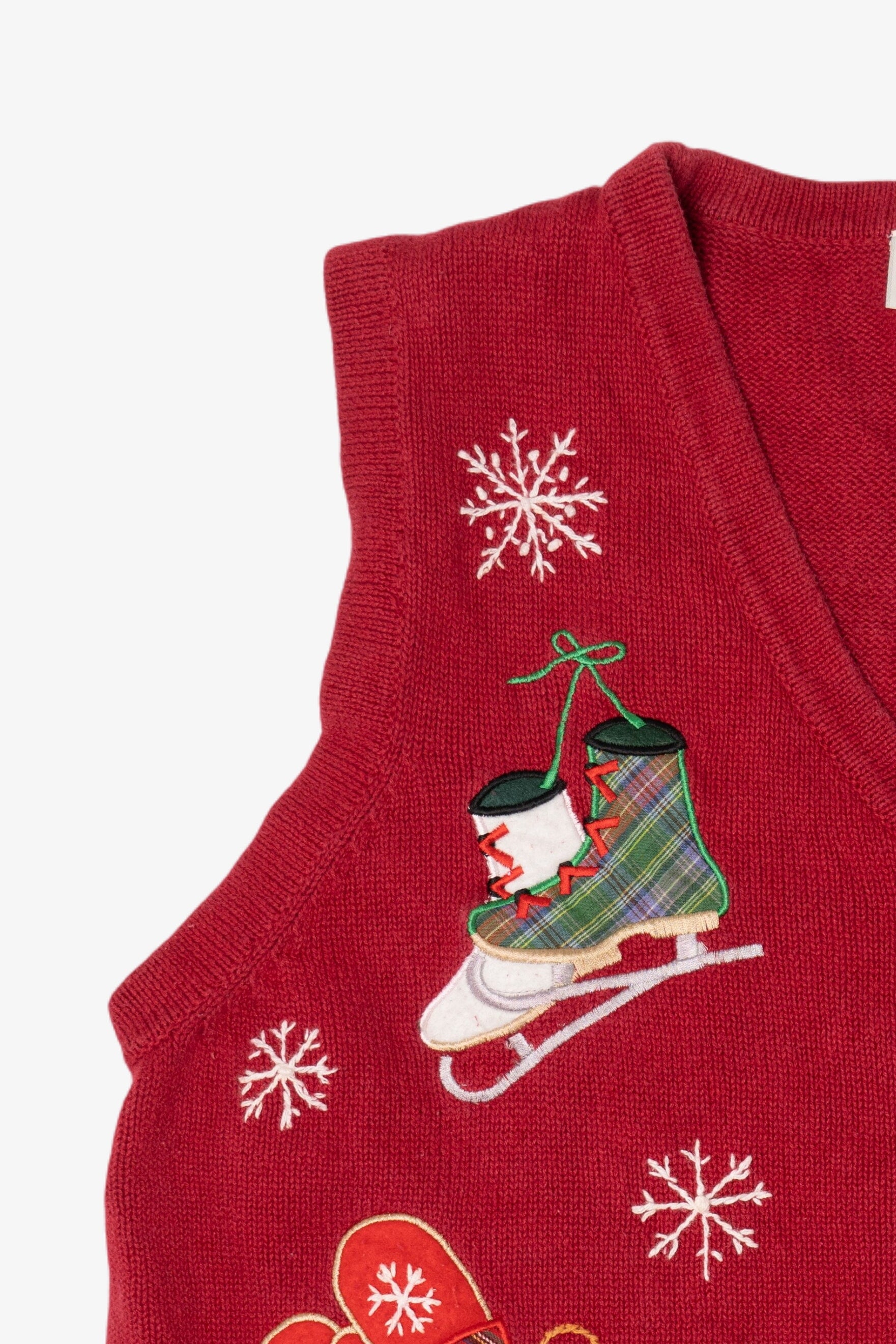Vintage Skates And Mittens Basic Editions Ugly Christmas Vest (1990s)