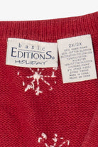 Vintage Skates And Mittens Basic Editions Ugly Christmas Vest (1990s)