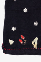 Vintage Christopher & Banks Snowflakes Ugly Christmas Vest (1990s)
