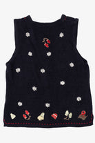 Vintage Christopher & Banks Snowflakes Ugly Christmas Vest (1990s)