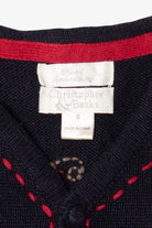 Vintage Christopher & Banks Snowflakes Ugly Christmas Vest (1990s)