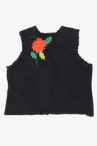 Vintage Studio Joy Flowers Ugly Christmas Vest (1990s)