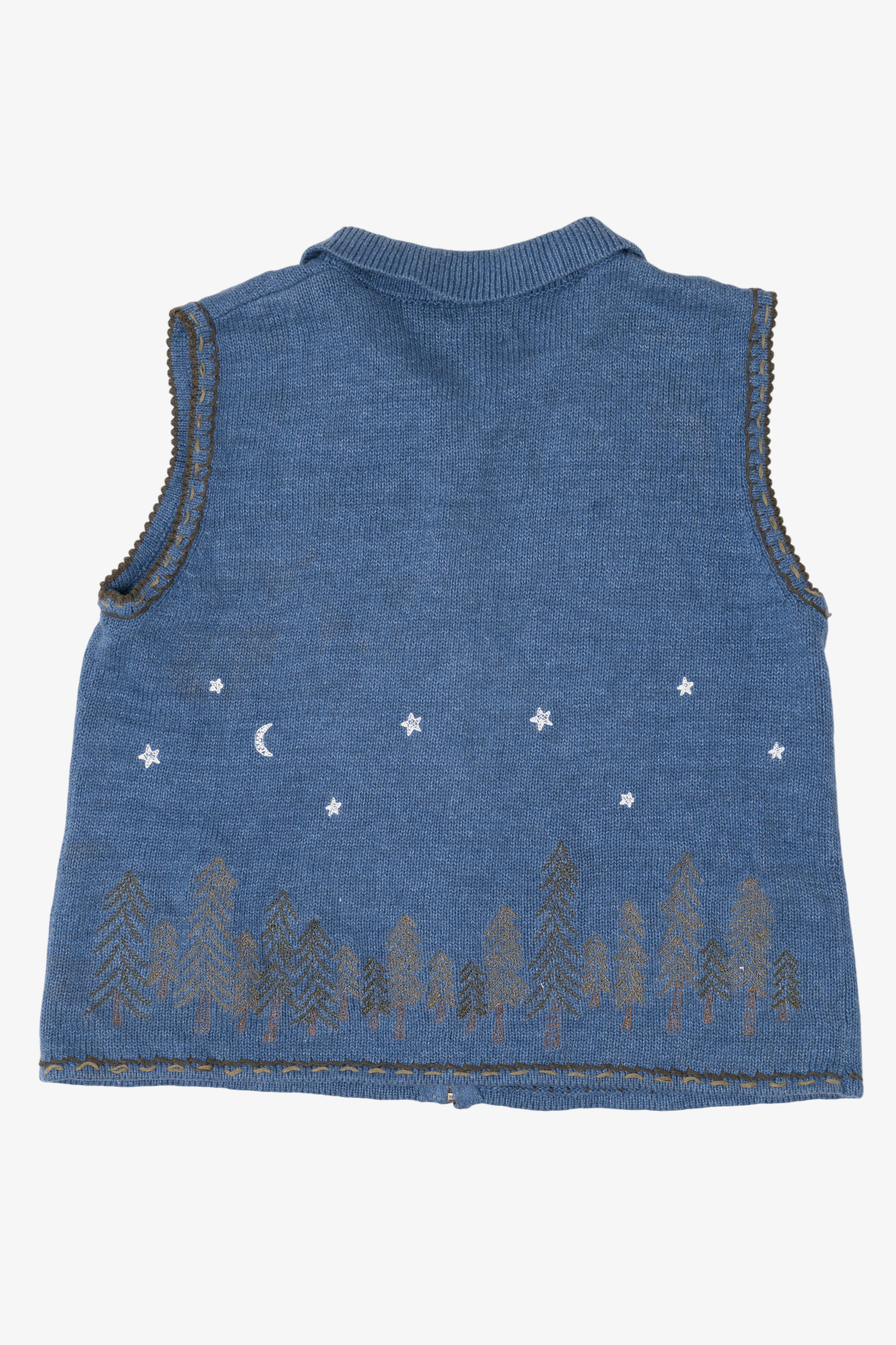 Vintage Christopher & Banks Stars Ugly Christmas Vest (1990s)