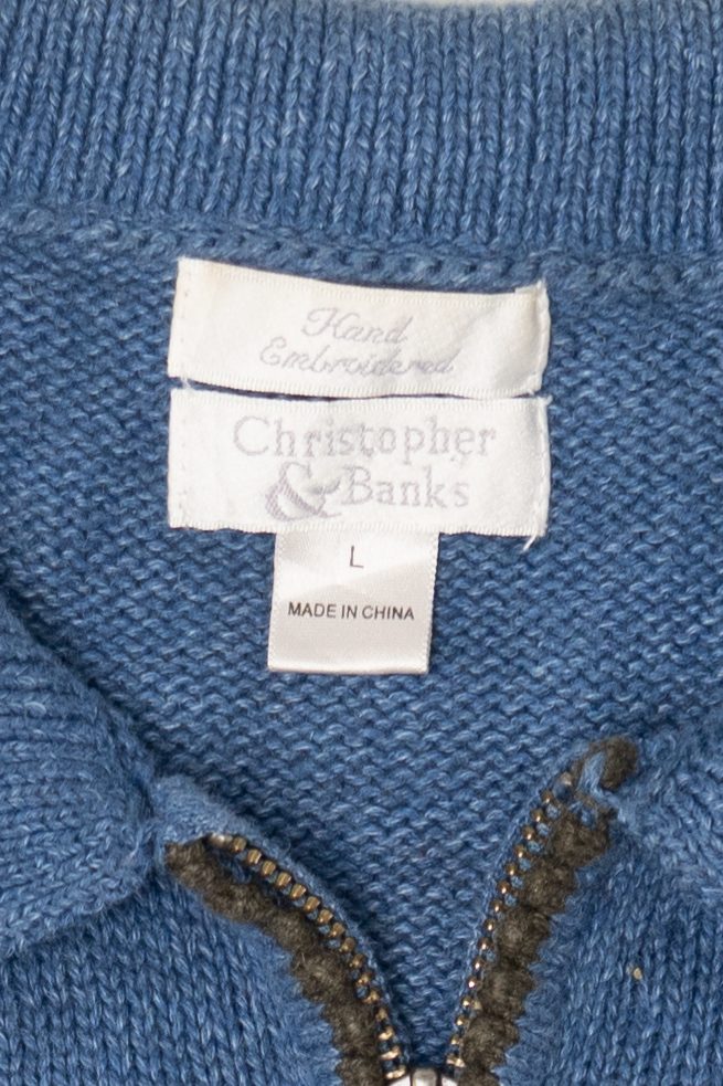 Vintage Christopher & Banks Stars Ugly Christmas Vest (1990s)