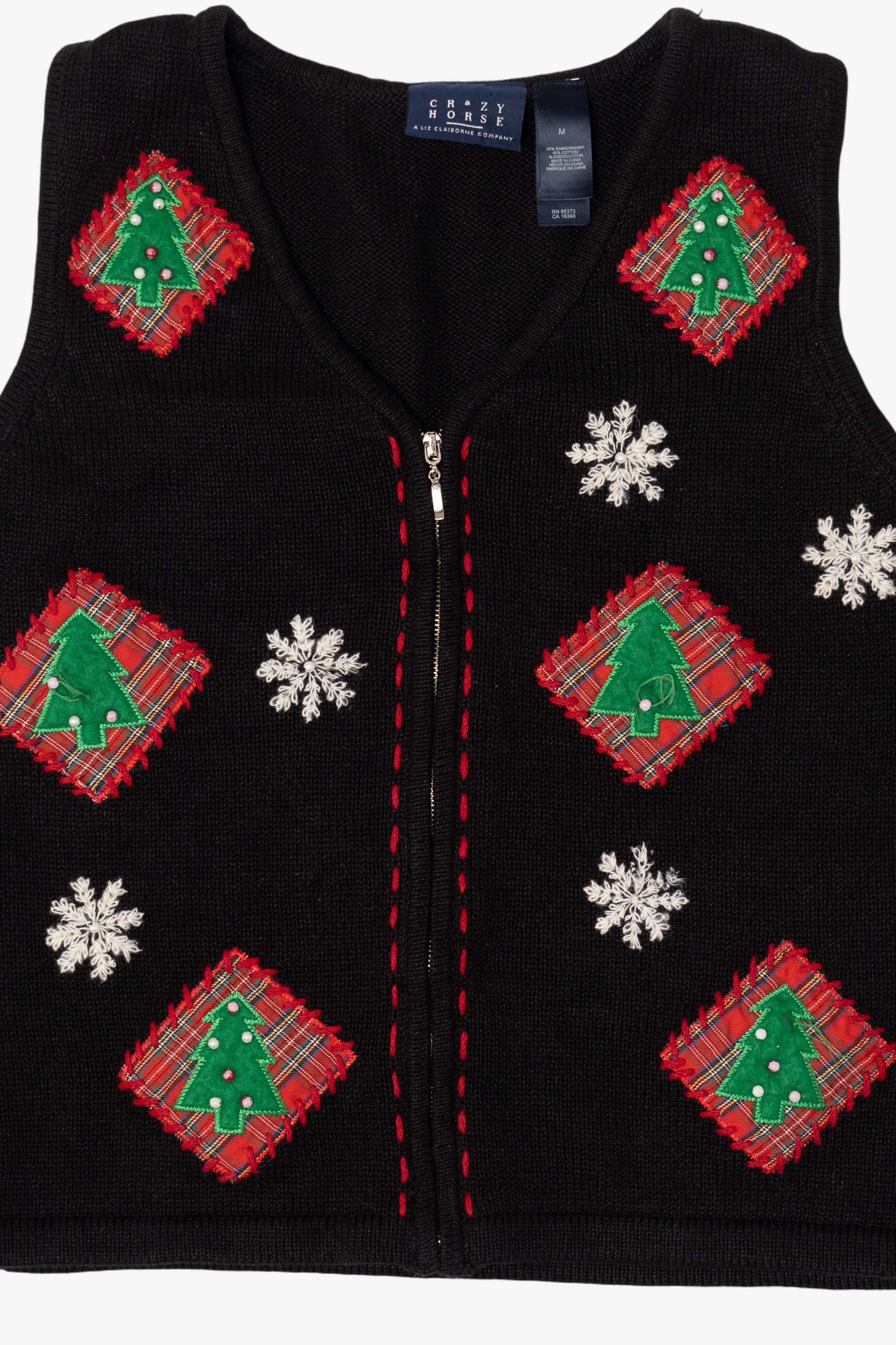 Vintage Crazy Horse Ugly Christmas Vest (1990s)