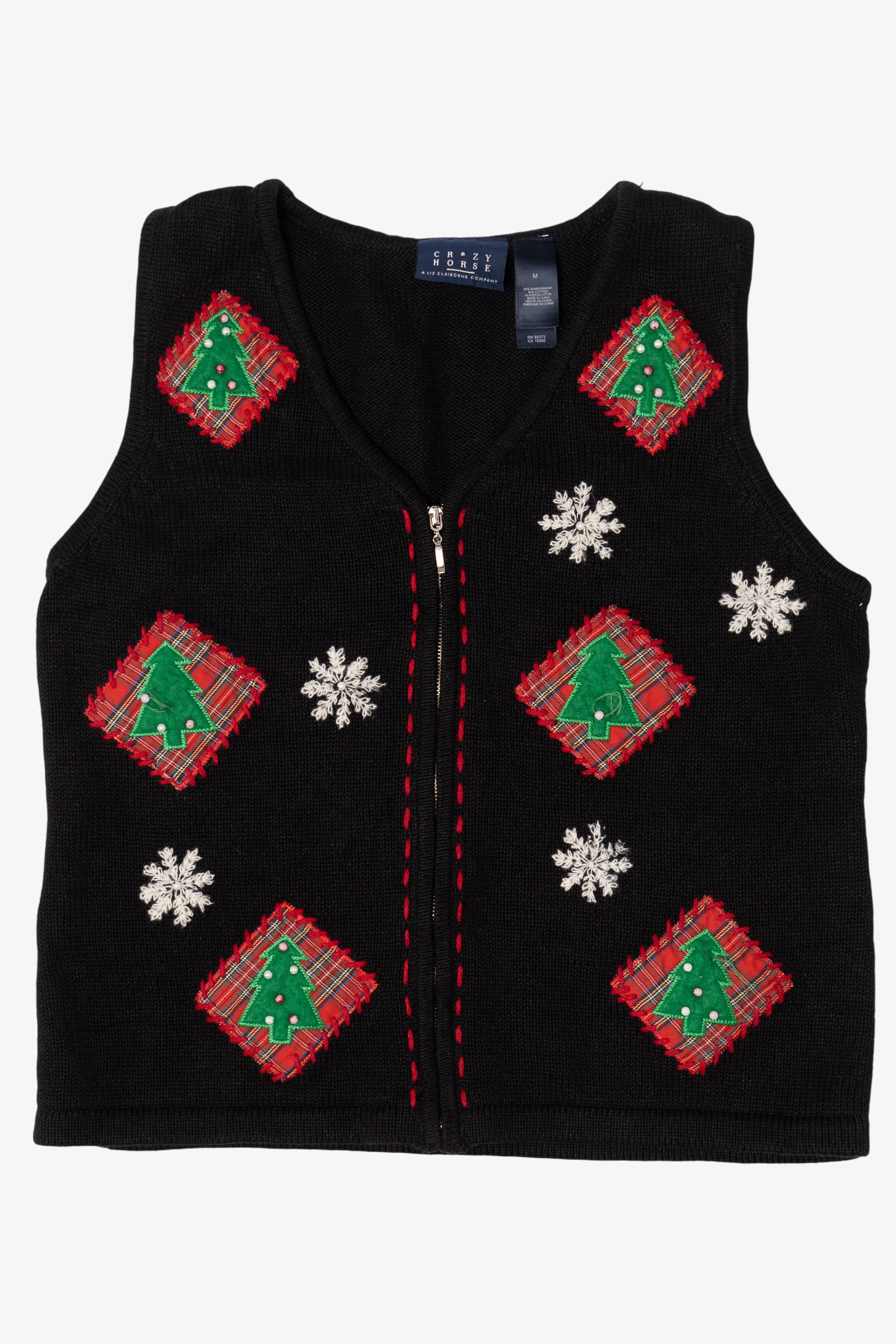 Vintage Crazy Horse Ugly Christmas Vest (1990s)