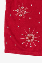 Vintage Merry & Bright Snowflakes Ugly Christmas Vest (1990s)