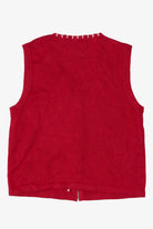 Vintage Merry & Bright Snowflakes Ugly Christmas Vest (1990s)