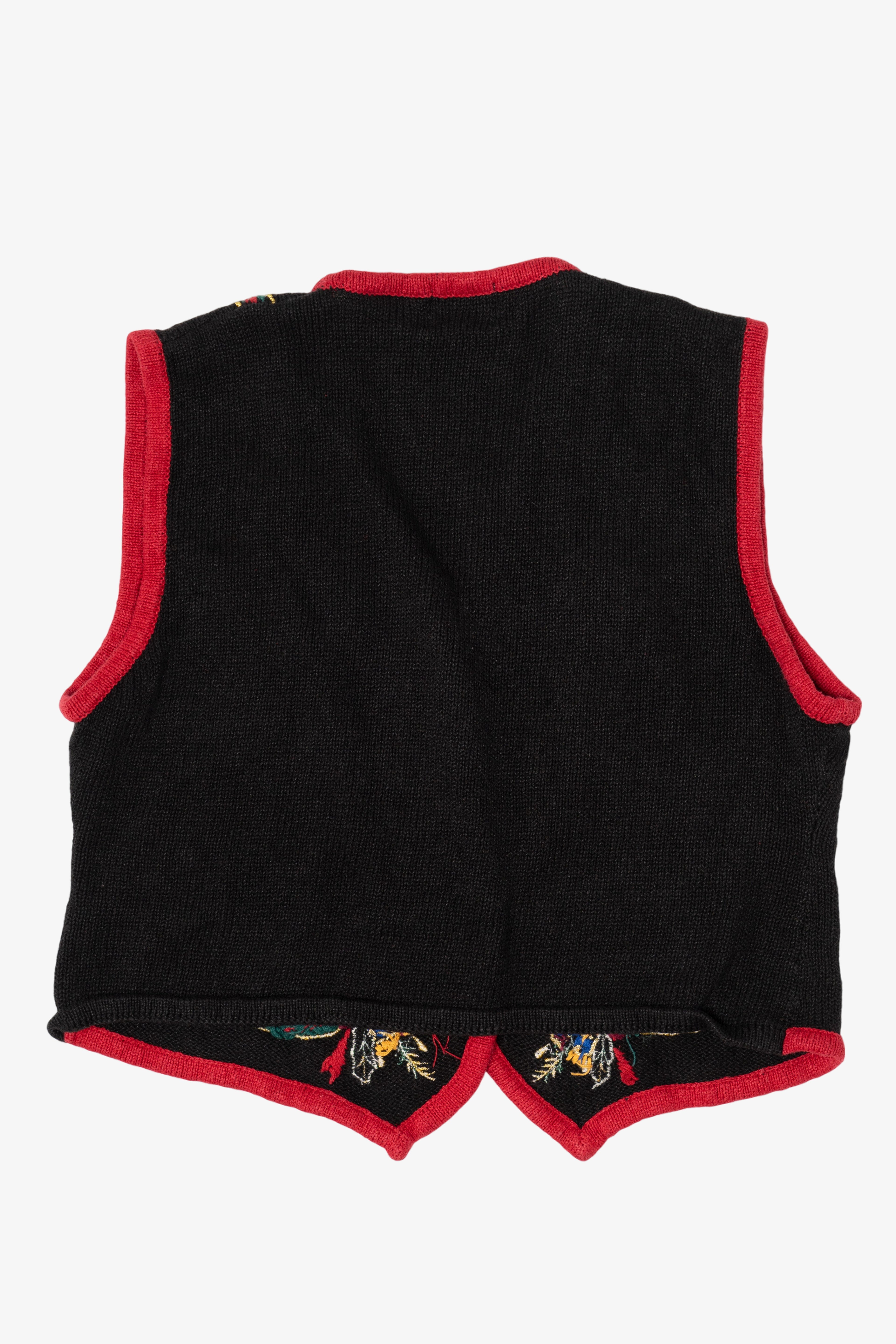 Vintage Flowers Ugly Christmas Vest (1990s)