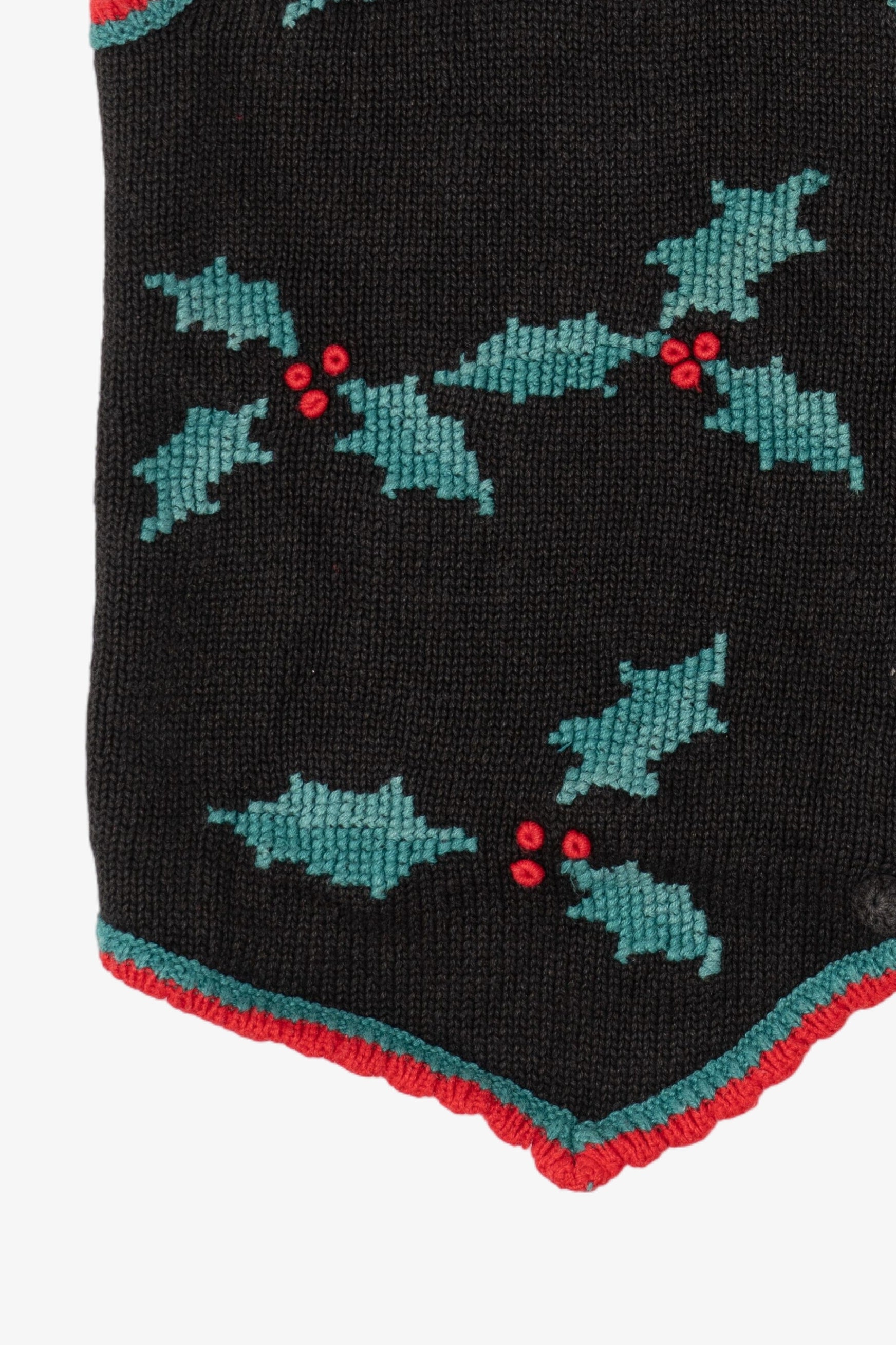 Vintage Accordeon Holly Ugly Christmas Vest (1990s)