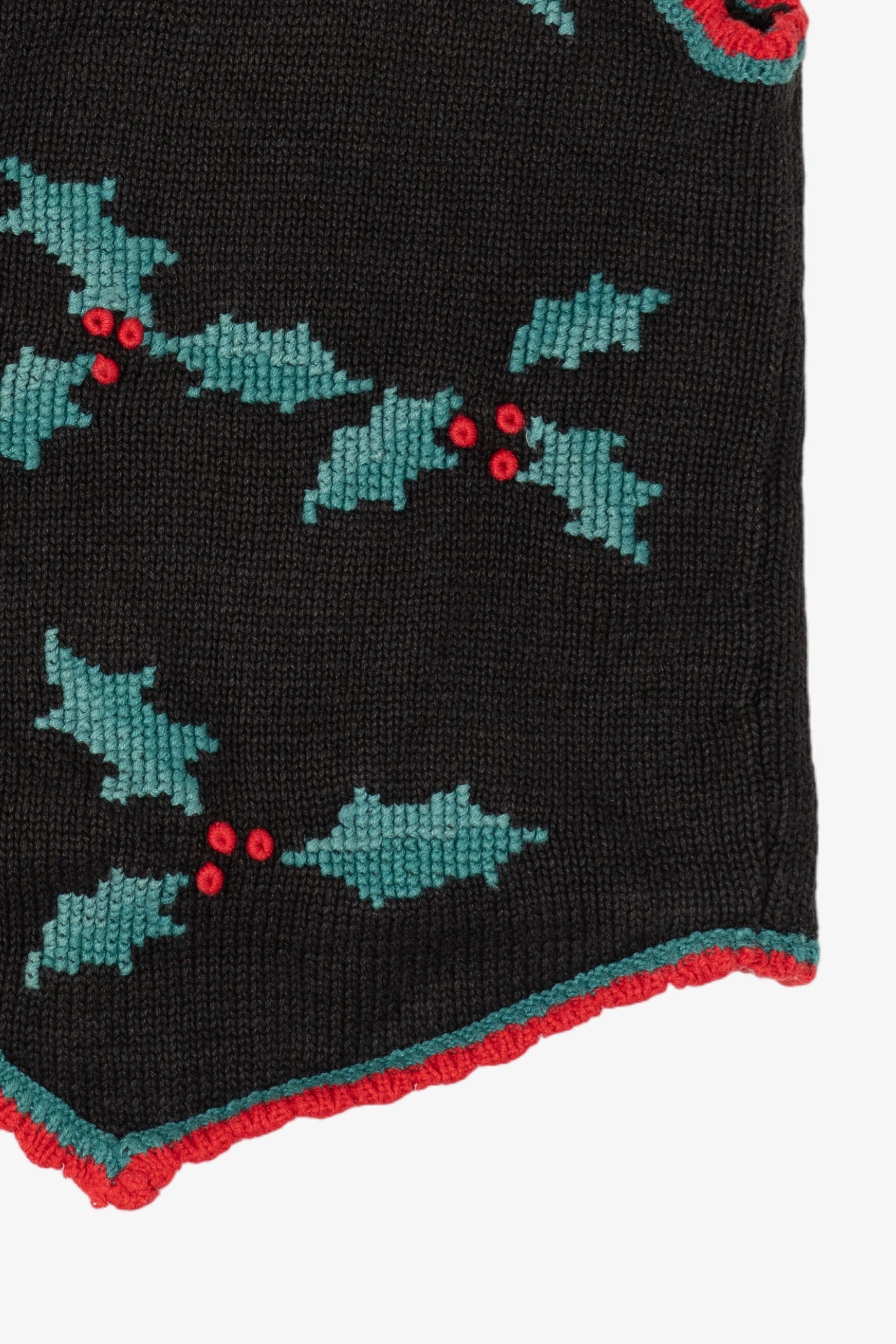 Vintage Accordeon Holly Ugly Christmas Vest (1990s)