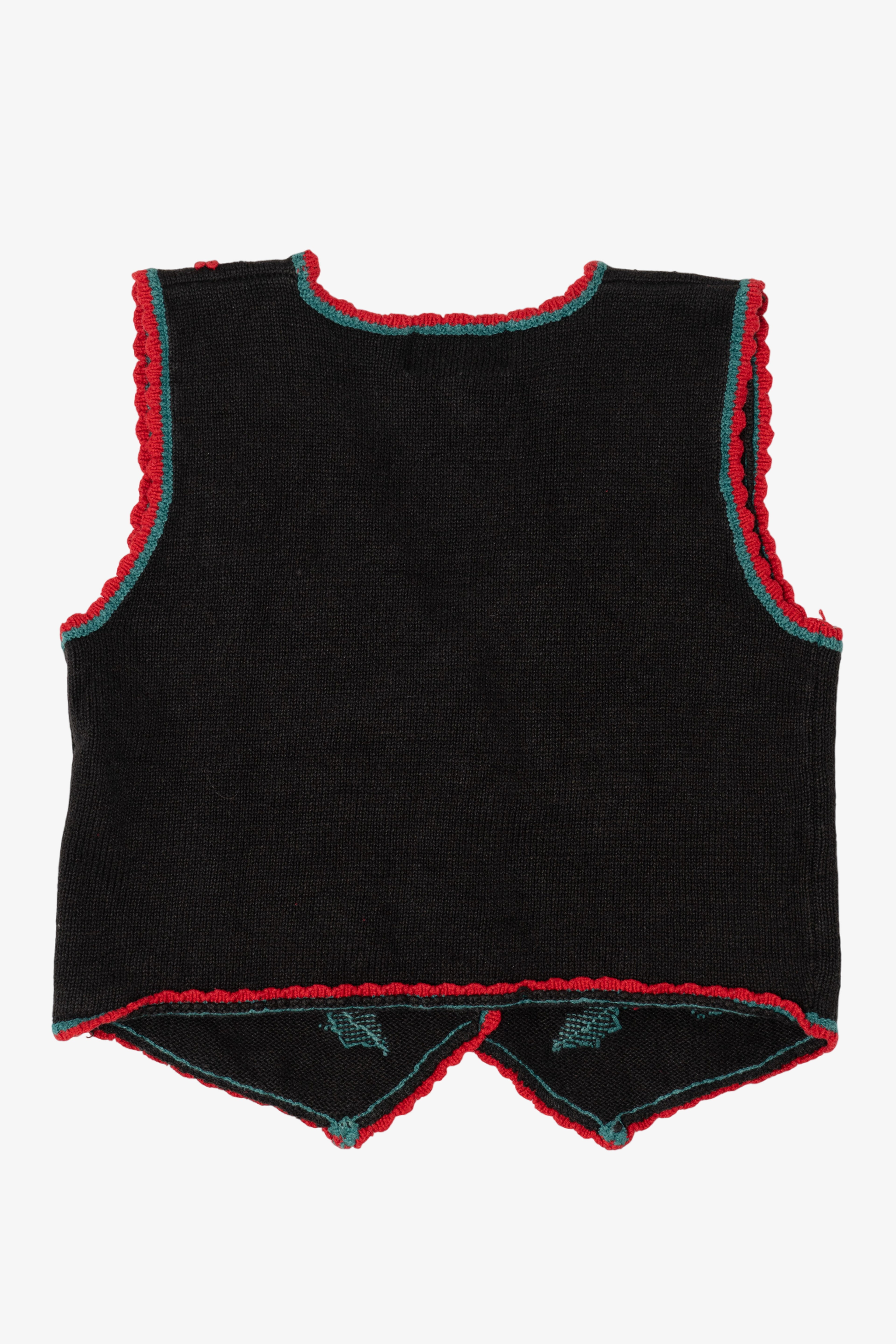 Vintage Accordeon Holly Ugly Christmas Vest (1990s)