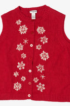 Vintage Breckenridge Snowflakes Ugly Christmas Vest (1990s)