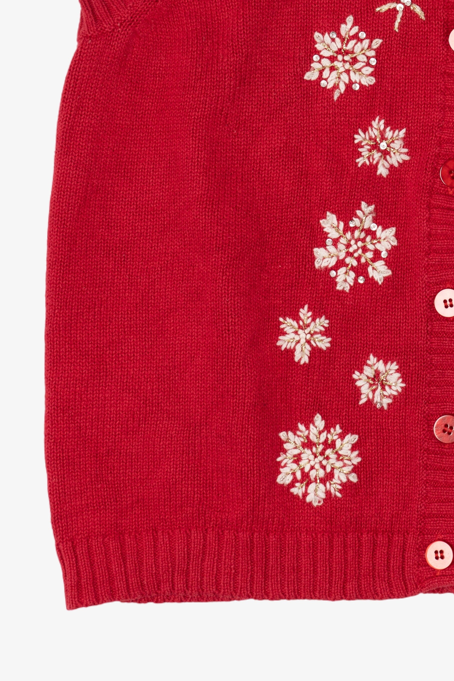Vintage Breckenridge Snowflakes Ugly Christmas Vest (1990s)