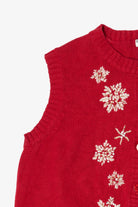 Vintage Breckenridge Snowflakes Ugly Christmas Vest (1990s)