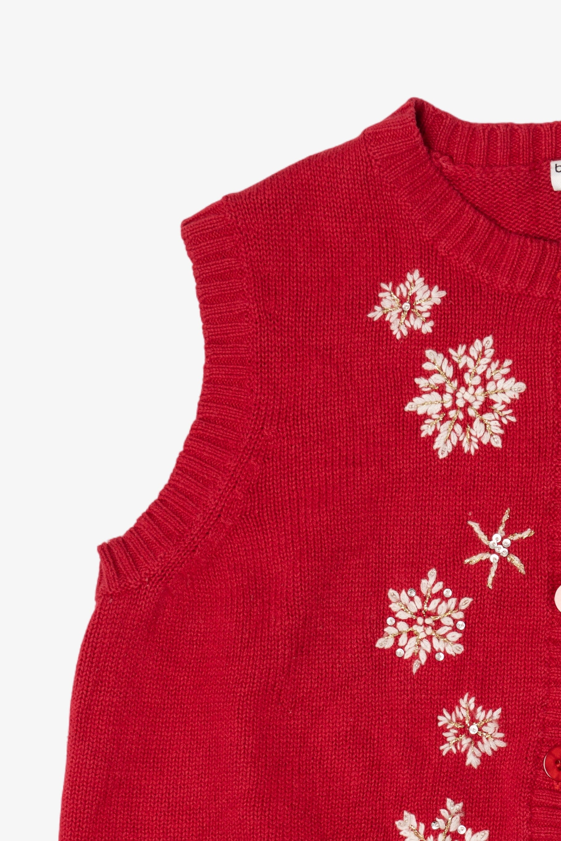 Vintage Breckenridge Snowflakes Ugly Christmas Vest (1990s)