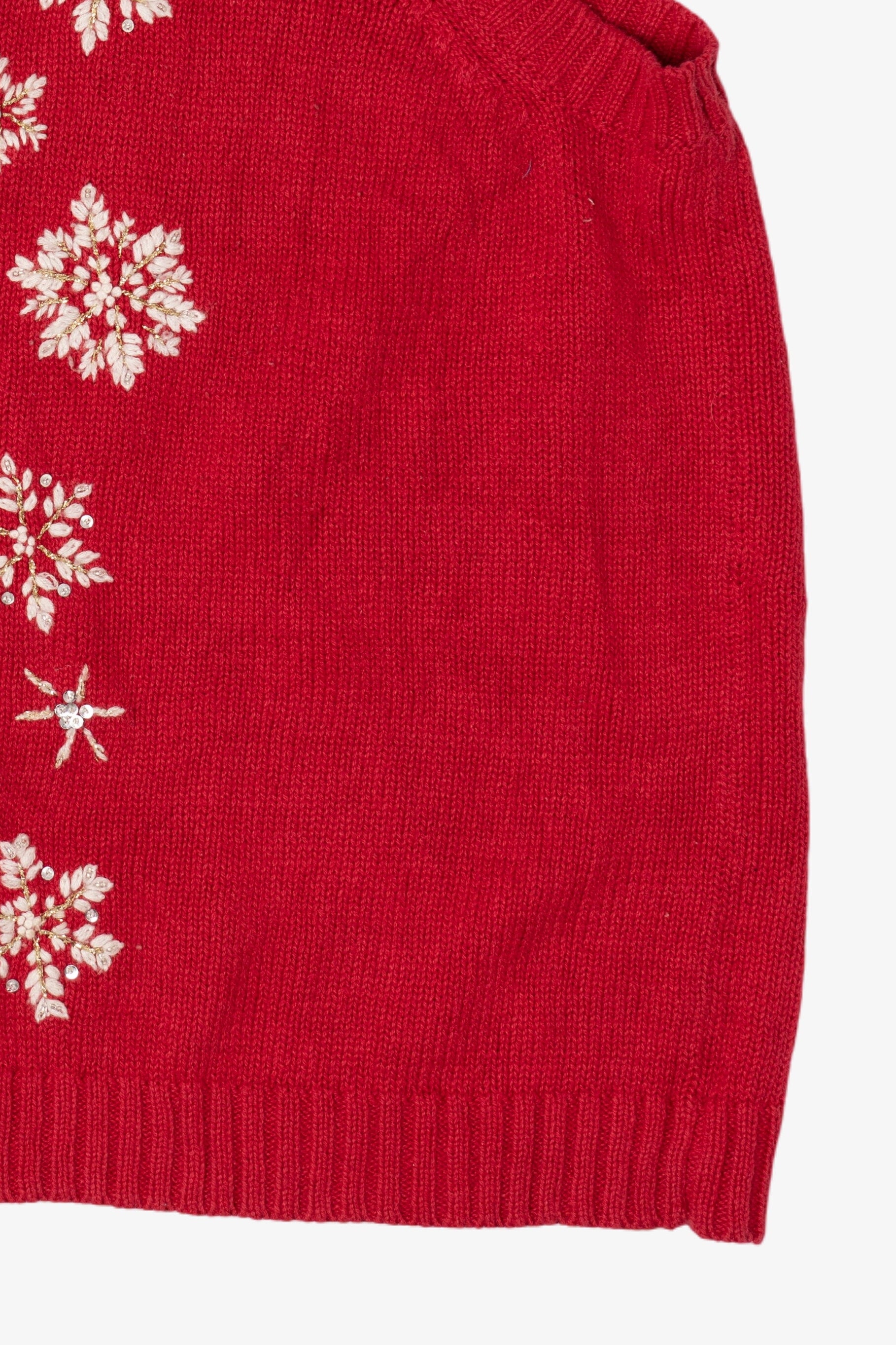 Vintage Breckenridge Snowflakes Ugly Christmas Vest (1990s)