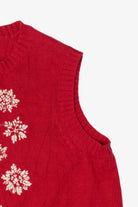 Vintage Breckenridge Snowflakes Ugly Christmas Vest (1990s)