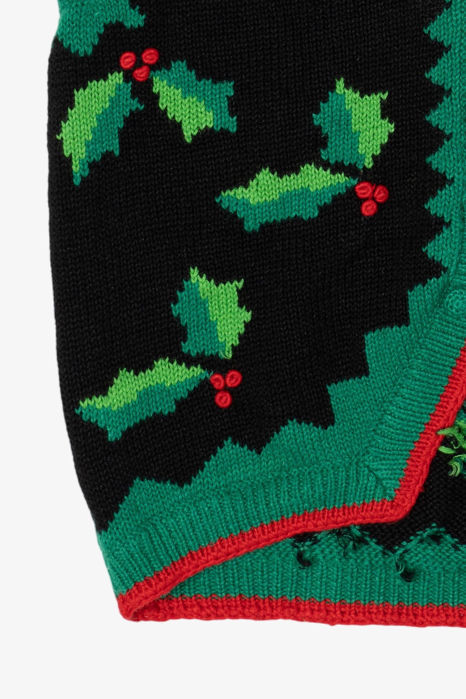 Vintage Bechamel Holly Ugly Christmas Vest (1990s)