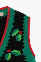 Vintage Bechamel Holly Ugly Christmas Vest (1990s)