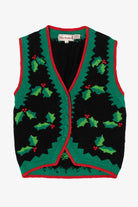 Vintage Bechamel Holly Ugly Christmas Vest (1990s)