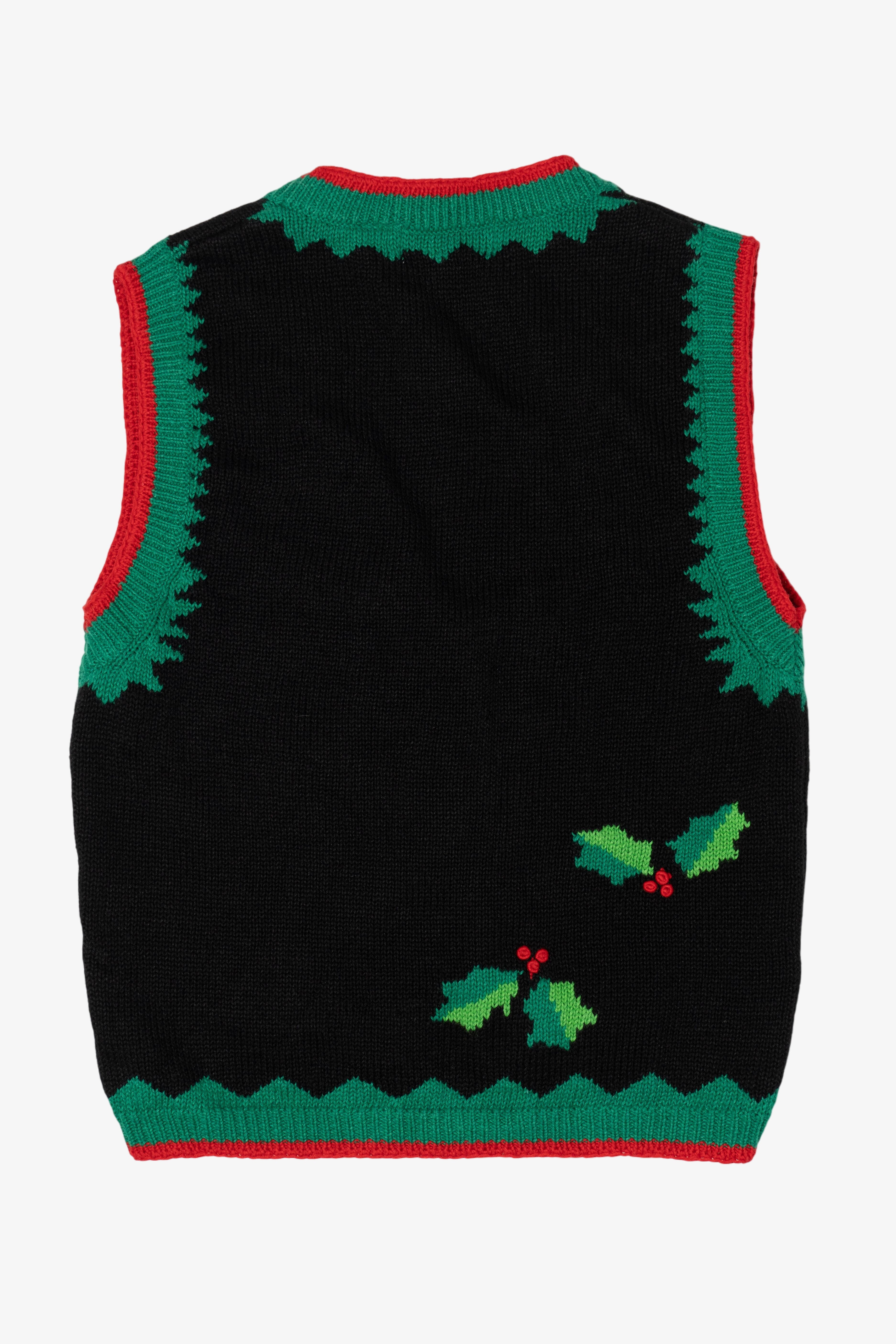 Vintage Bechamel Holly Ugly Christmas Vest (1990s)