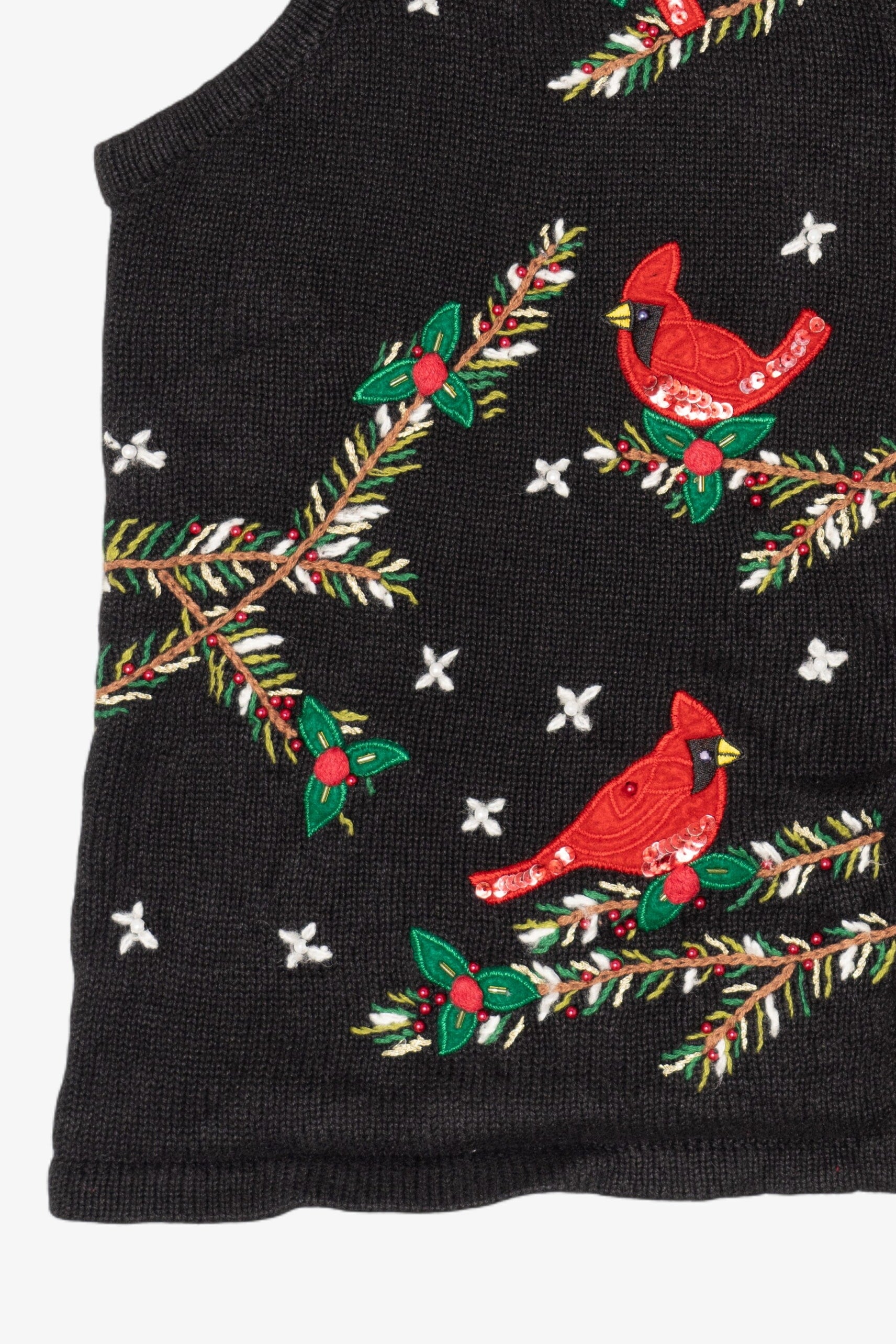 Vintage Bobbie Brooks Cardinals Ugly Christmas Vest (1990s)