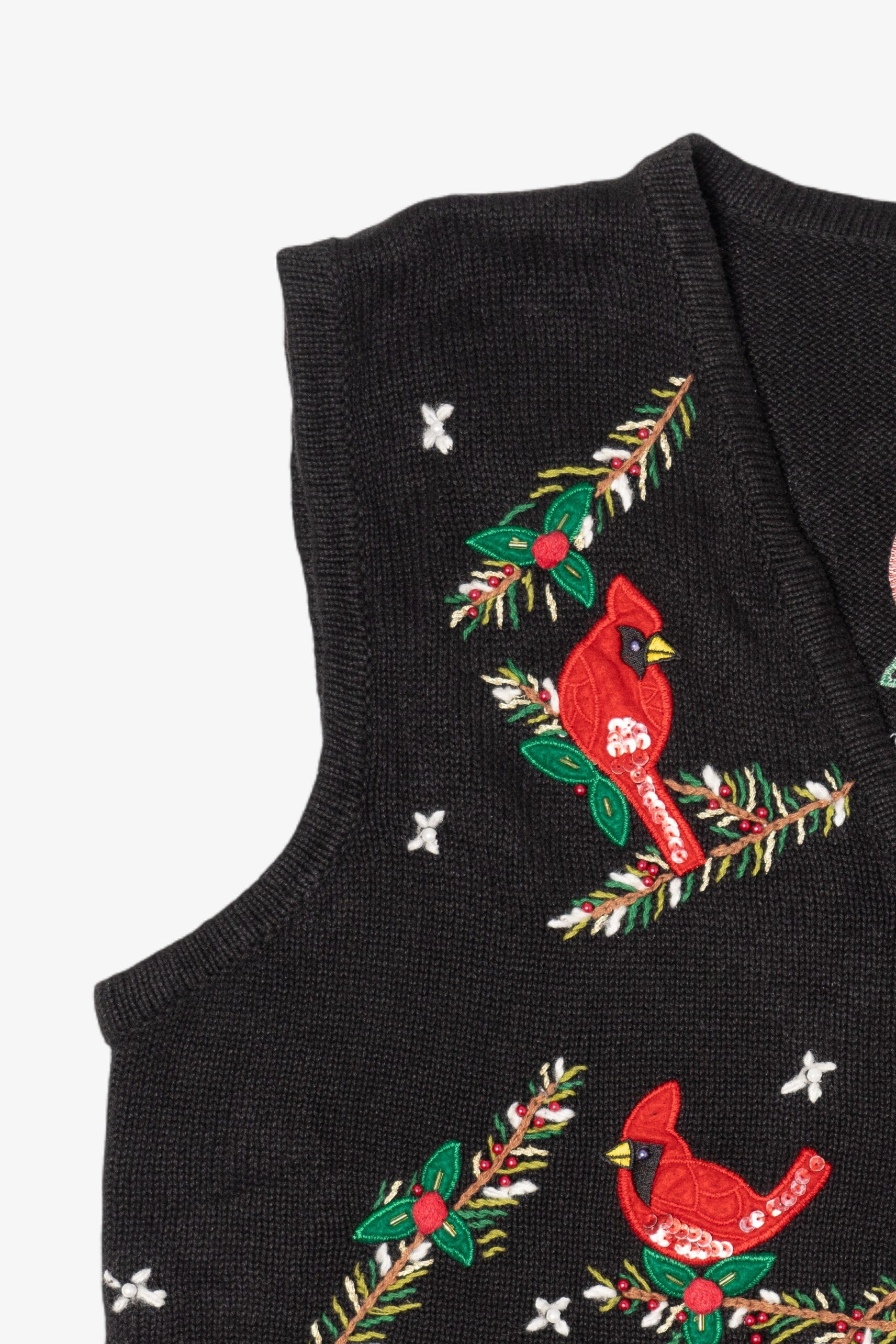 Vintage Bobbie Brooks Cardinals Ugly Christmas Vest (1990s)