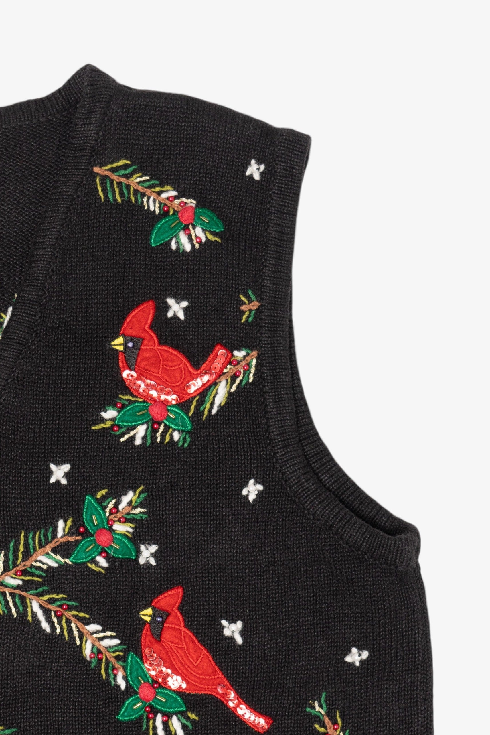 Vintage Bobbie Brooks Cardinals Ugly Christmas Vest (1990s)