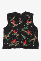 Vintage Bobbie Brooks Cardinals Ugly Christmas Vest (1990s)