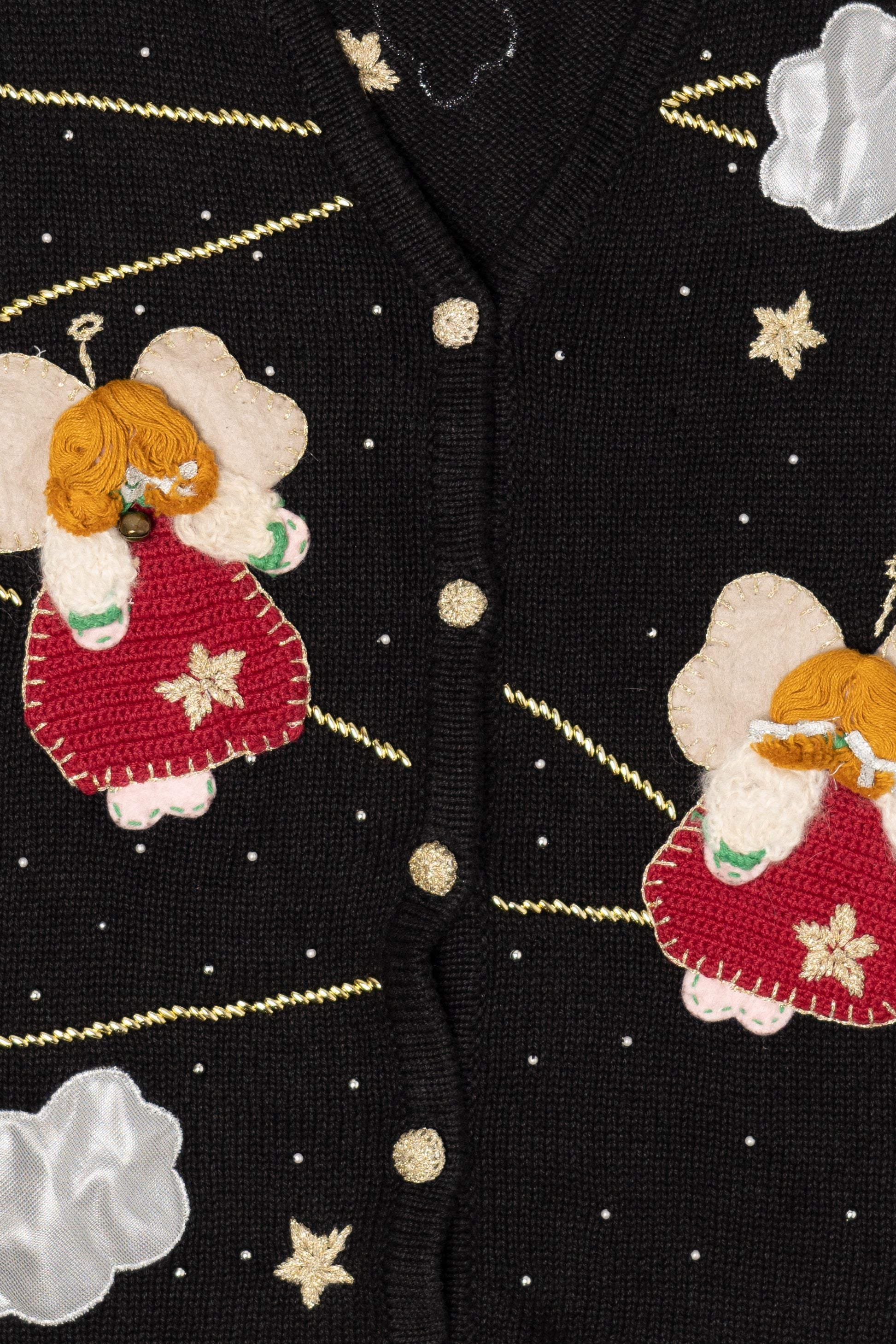 Vintage Bobbie Brooks Angels Ugly Christmas Vest (1990s)