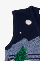 Vintage Bobbie Brooks Ice Skating Ugly Christmas Vest (1990s)