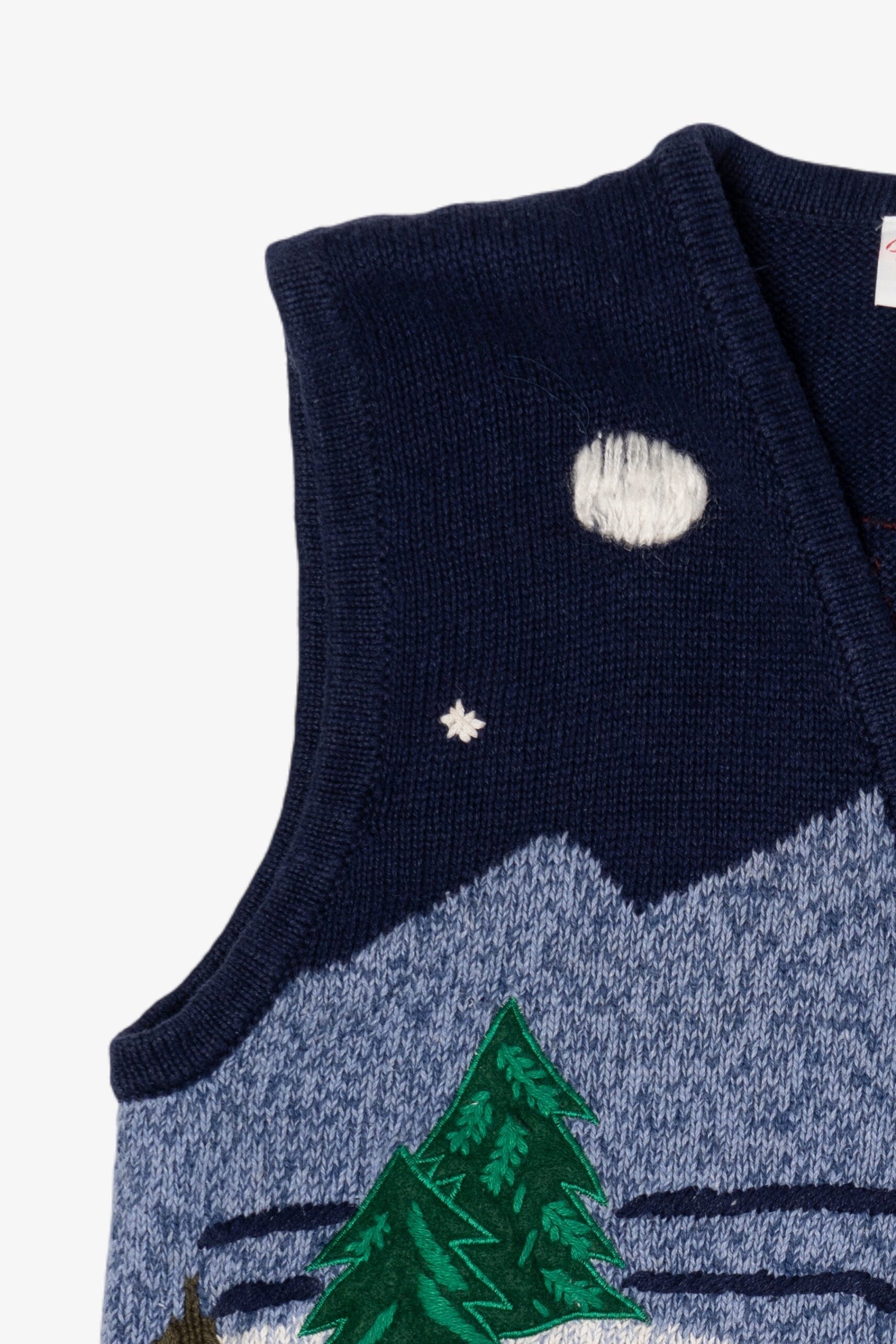 Vintage Bobbie Brooks Ice Skating Ugly Christmas Vest (1990s)