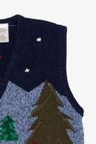 Vintage Bobbie Brooks Ice Skating Ugly Christmas Vest (1990s)