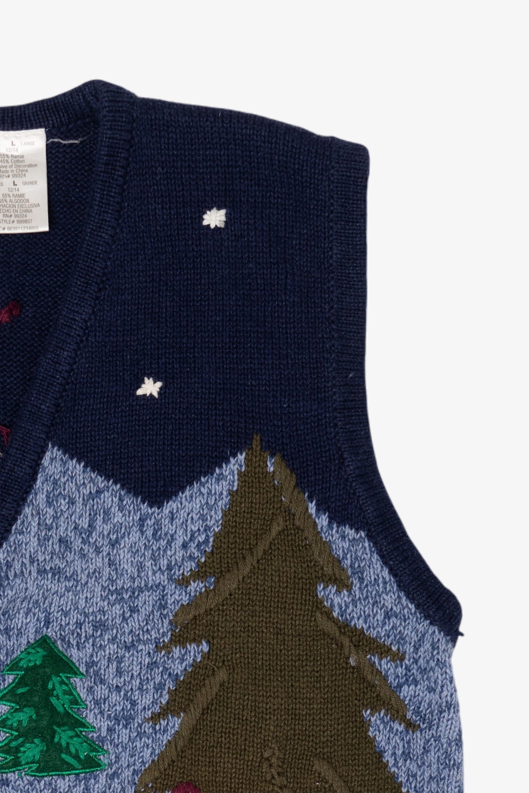 Vintage Bobbie Brooks Ice Skating Ugly Christmas Vest (1990s)