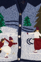 Vintage Bobbie Brooks Ice Skating Ugly Christmas Vest (1990s)