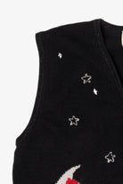 Vintage Susan Bristol Santa On the Moon Ugly Christmas Vest (1990s)