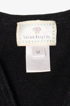 Vintage Susan Bristol Santa On the Moon Ugly Christmas Vest (1990s)