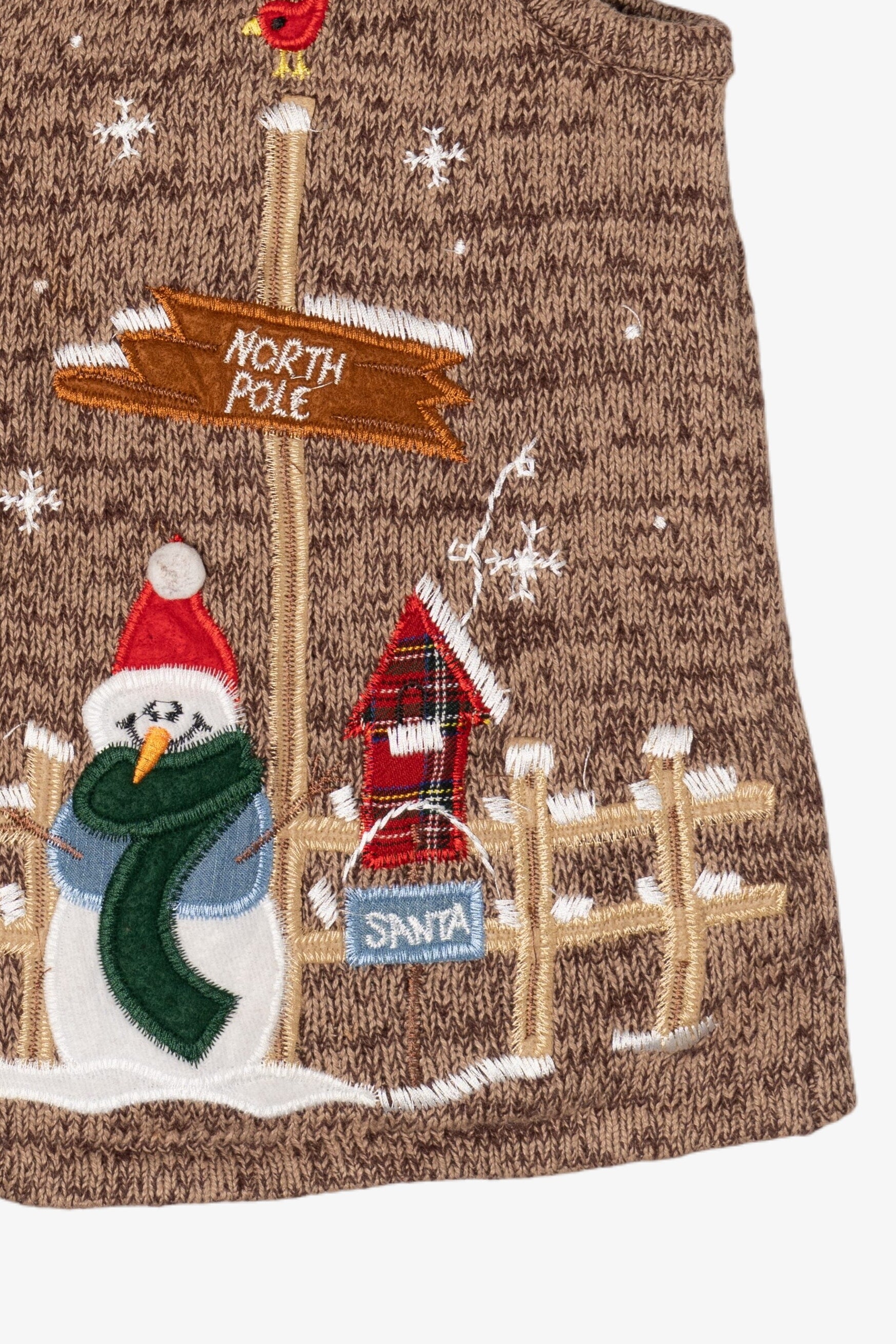 Vintage Kikit Studio North Pole Ugly Christmas Vest (1990s)