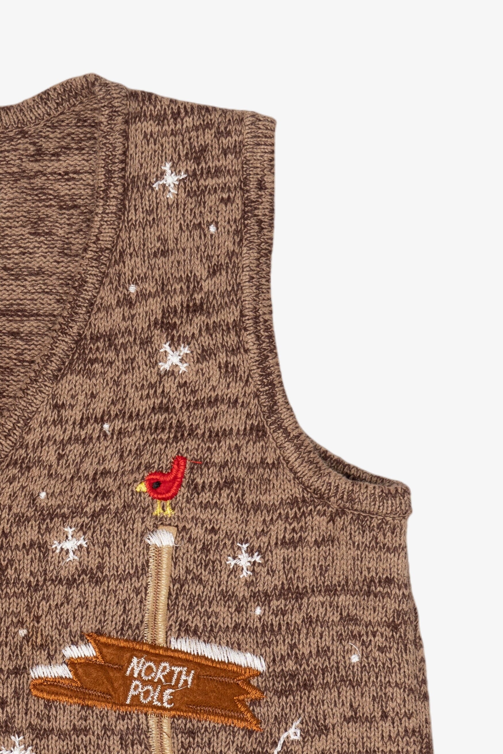 Vintage Kikit Studio North Pole Ugly Christmas Vest (1990s)